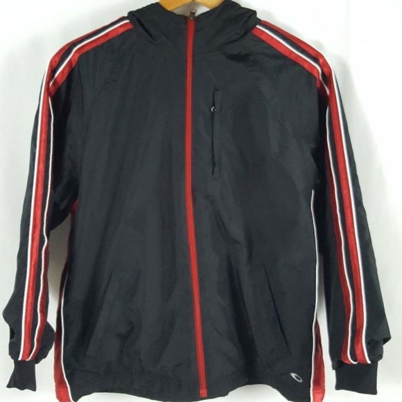 NWT-Boys Tek Gear Gray /& Black Sport Stripes Fleece Pullover Shirt-size 10//12